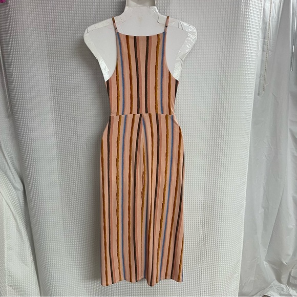BCBGeneration ladies Orange Brown Pleated  Midi Dress size small - Picture 6 of 7